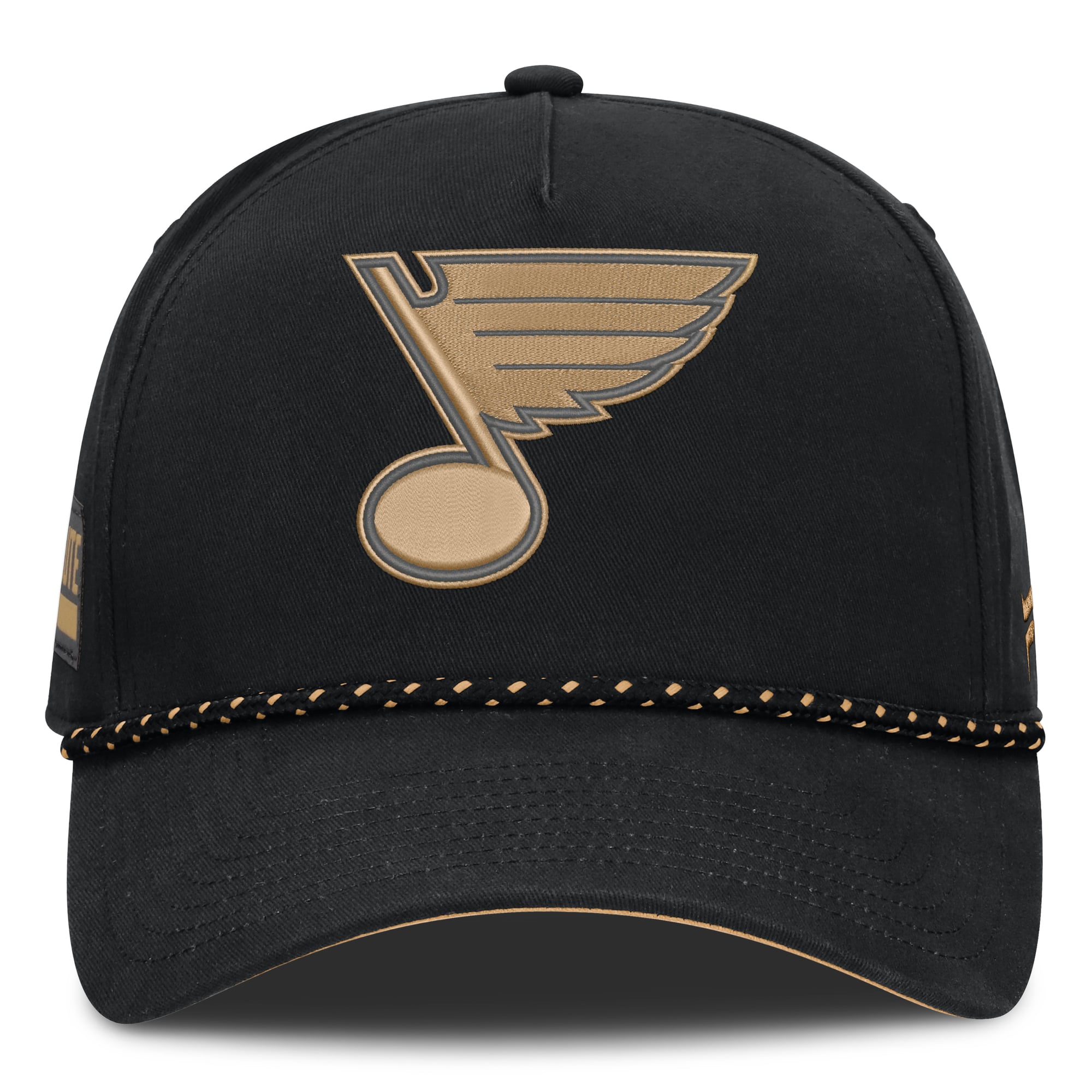 Men's Fanatics  Black St. Louis Blues Military Appreciation Authentic Pro A-Frame Adjustable Hat